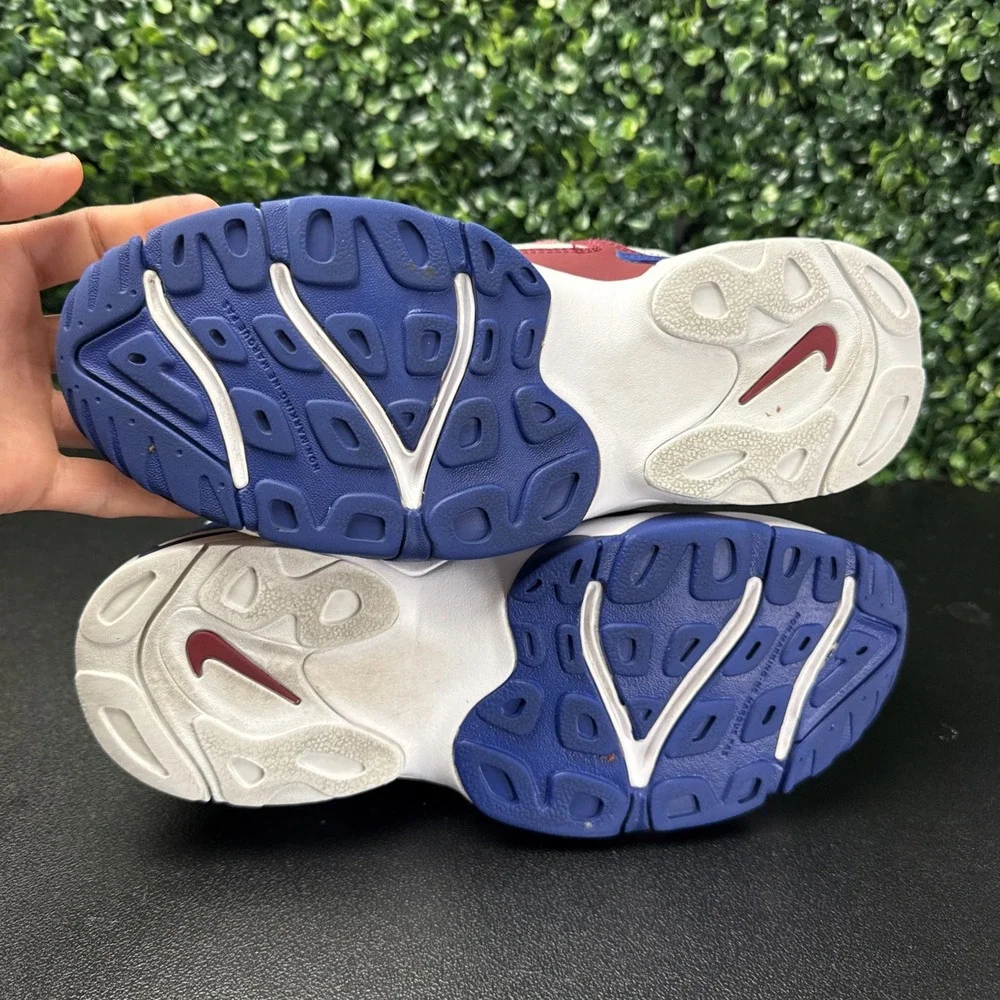 Nike Air Speed Turf Max 96 Shoes Boys Size 7Y White Blue Red Sneakers DZ4449-100